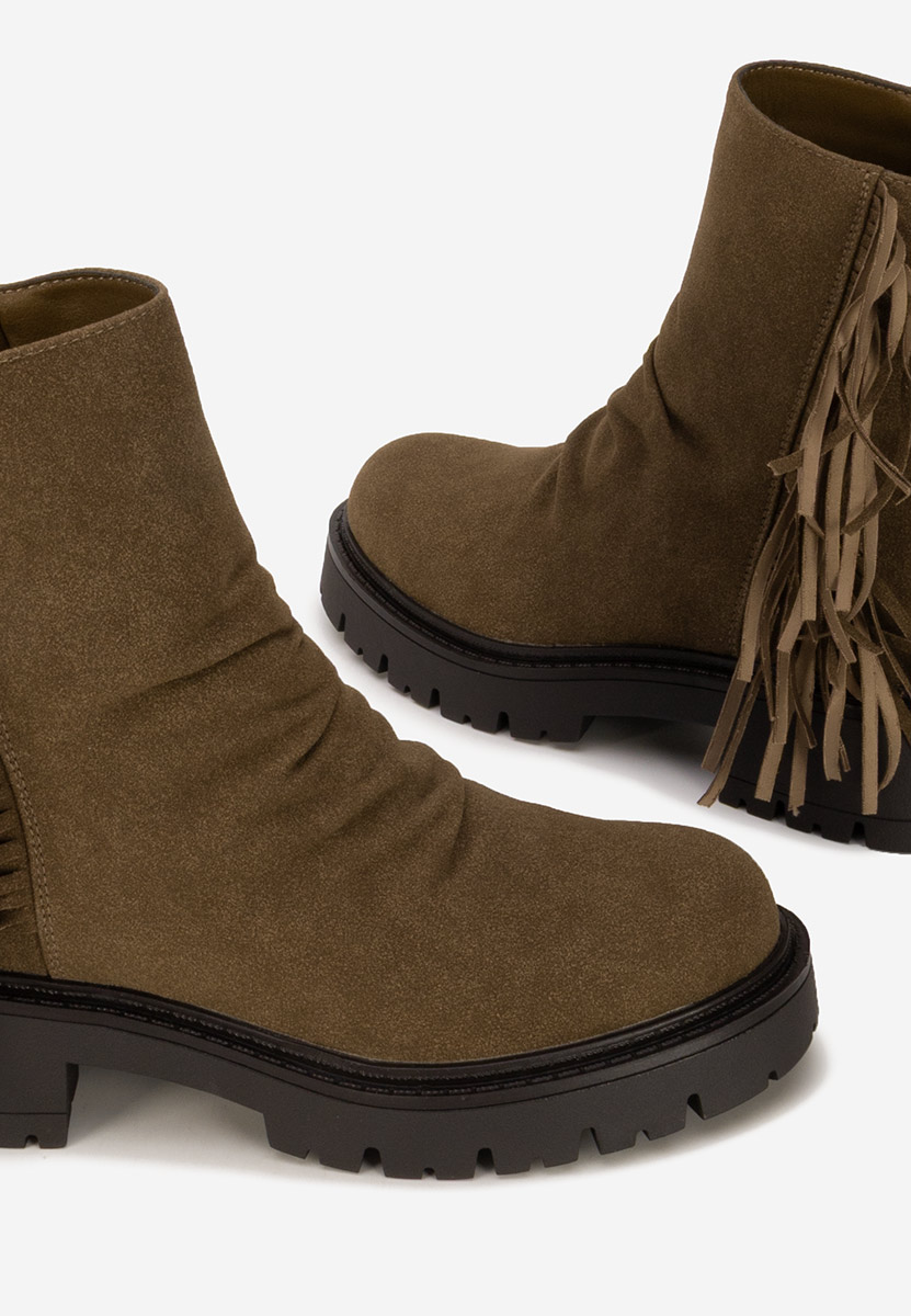 Bottines femme kaki Sameria