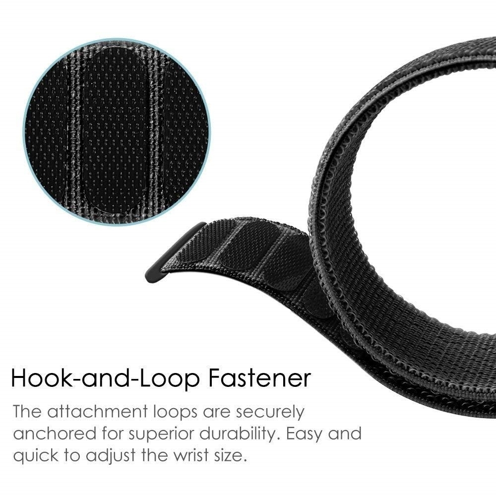 Garmin Instinct Nylon Klettverschluss Ersatz Armband - Schwarz