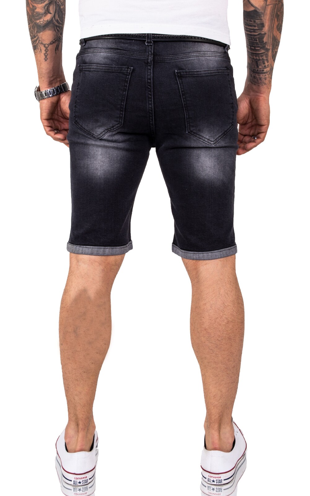 Rock Creek Shorts Jeansshorts Dunkelgrau Regular Fit