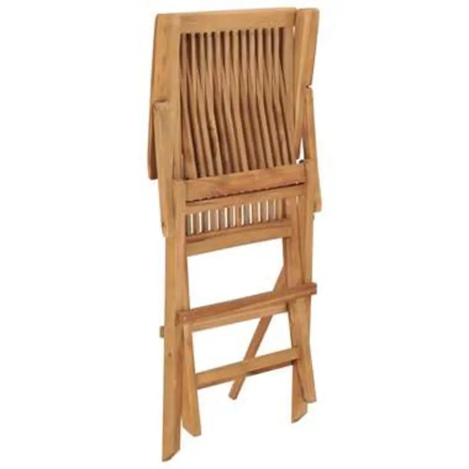 vidaXL - Tuin Eetstoel - Bruin - Teakhout - 2 stuks