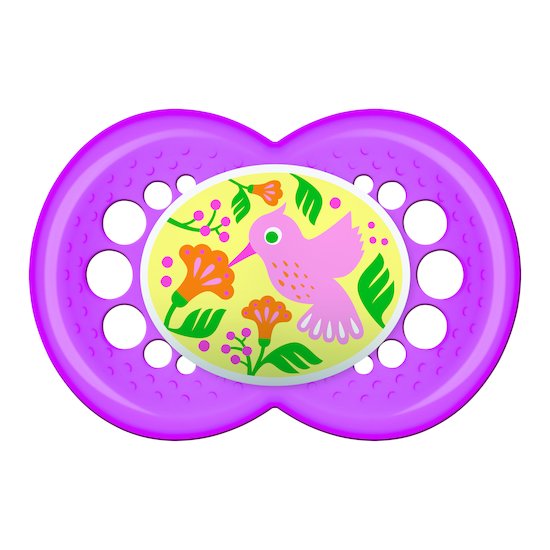 Sucette 6m+ silicone + attache sucette   Aléatoire        de               Mam