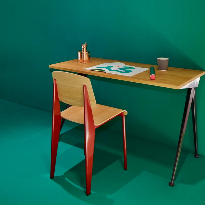Vitra - Compas Direction Tisch, Eiche natur/ schwarz
