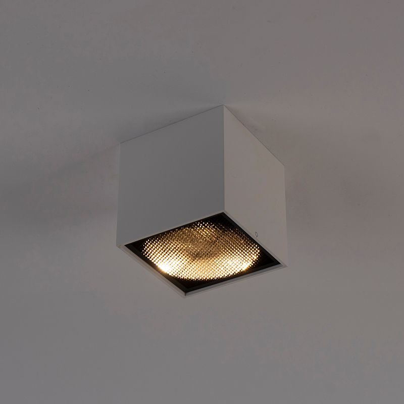 Design opbouwspot wit GU10 111mm - Box Honey