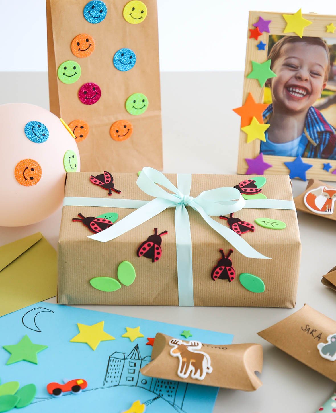 (96er Set) Moosgummi Tiere Sticker DIY Bauernhof