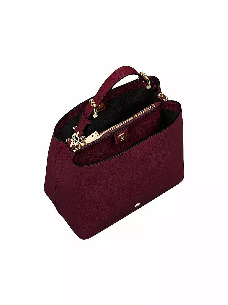 AIGNER Ledertasche - Bucket Bag DELIA Medium dunkelrot