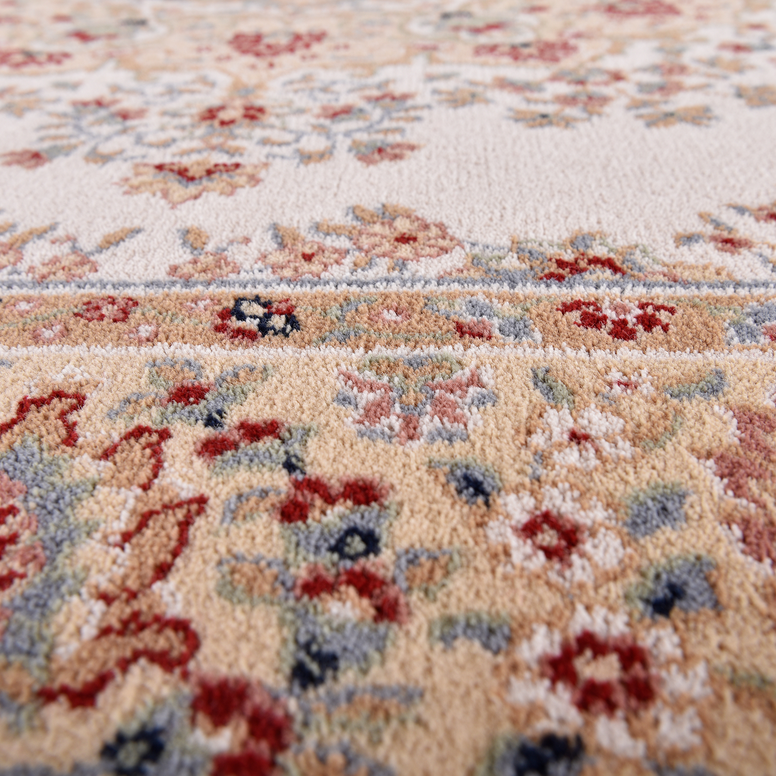 Orientteppich - beige-rot - 80x150 cm