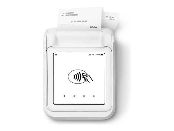 SumUp Solo - EMV/NFC-kortleser - hvit - med skrivermodul