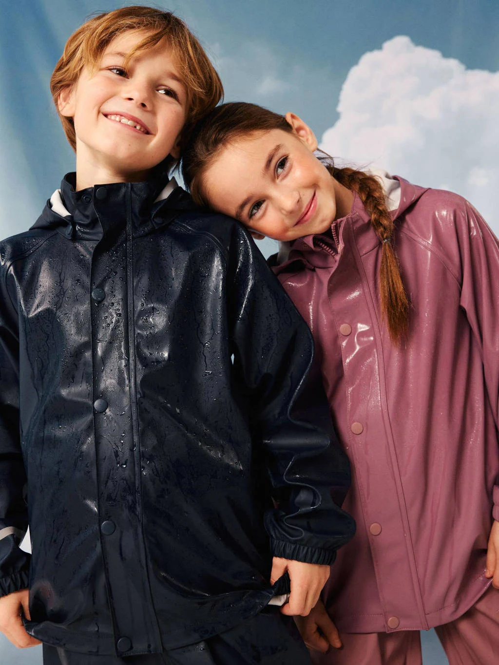 NAME IT kids regenpak Donkerblauw