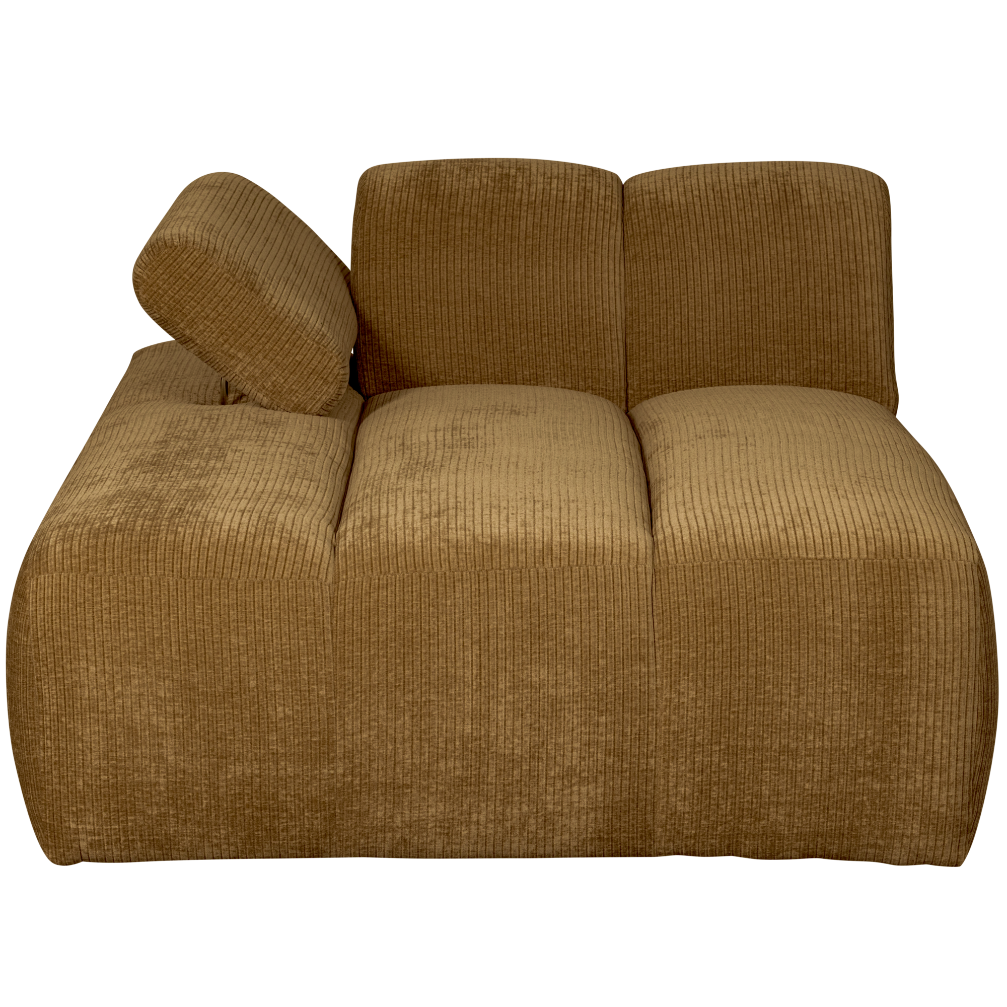 Chaise Longue Mojo Element Mojo Chaise Longue Element Links - Geweven Ribstof - Honinggeel