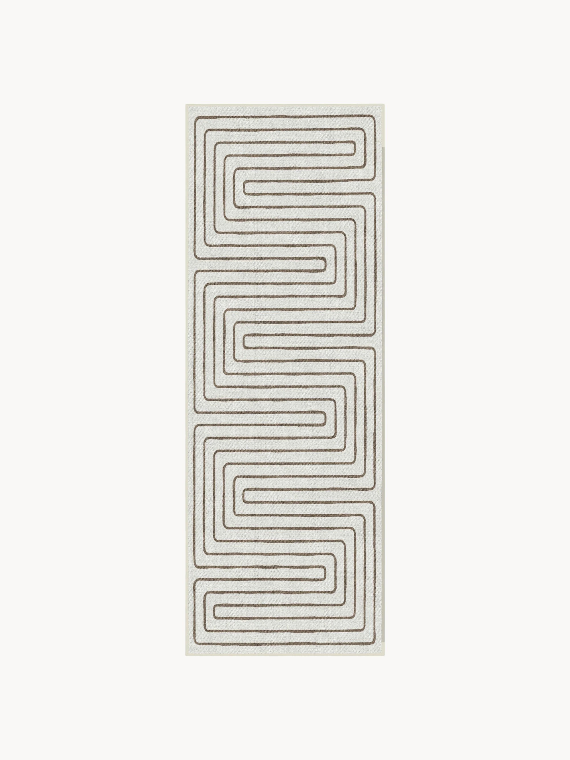 Wasbare laagpolige loper Labyrinth van Jonathan Adler