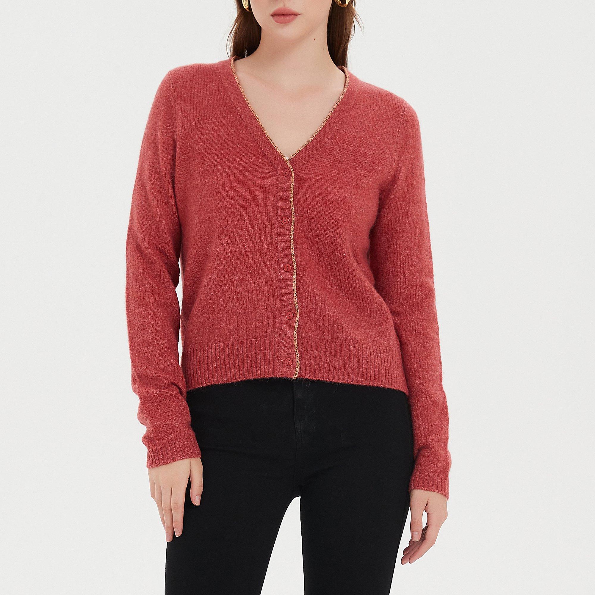 Golddigga Lightweight V Neck Cardigan Womens