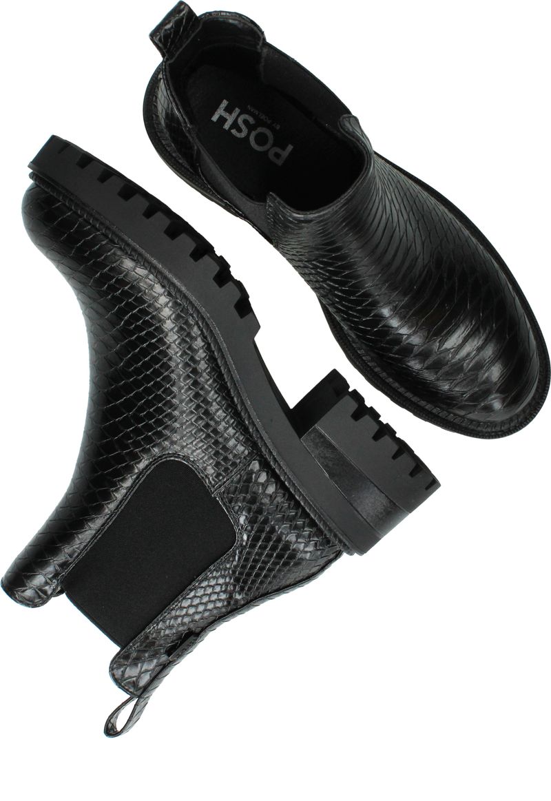 POSH by Poelman Chelseaboots Zwart Dames
