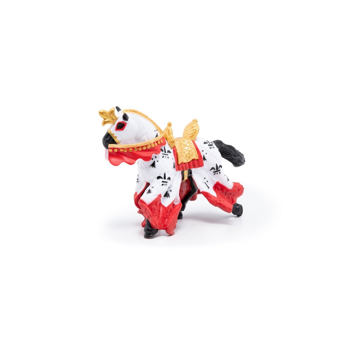 Figurine Cheval du roi Arthur rouge