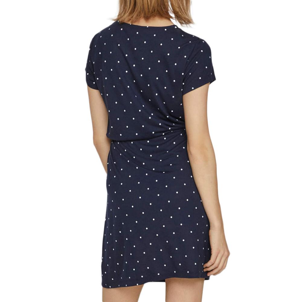 Vila Robe Marine à pois Femme Vila Mooney String