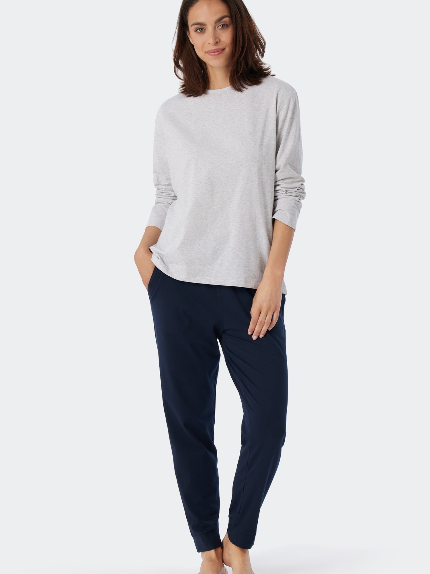 Schiesser Damen Longsleeve Mix & Relax