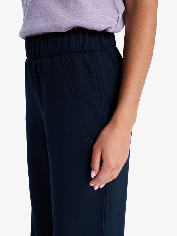 Surfing By Sunlight Pantalon de jogging à jambes larges Noir Femme