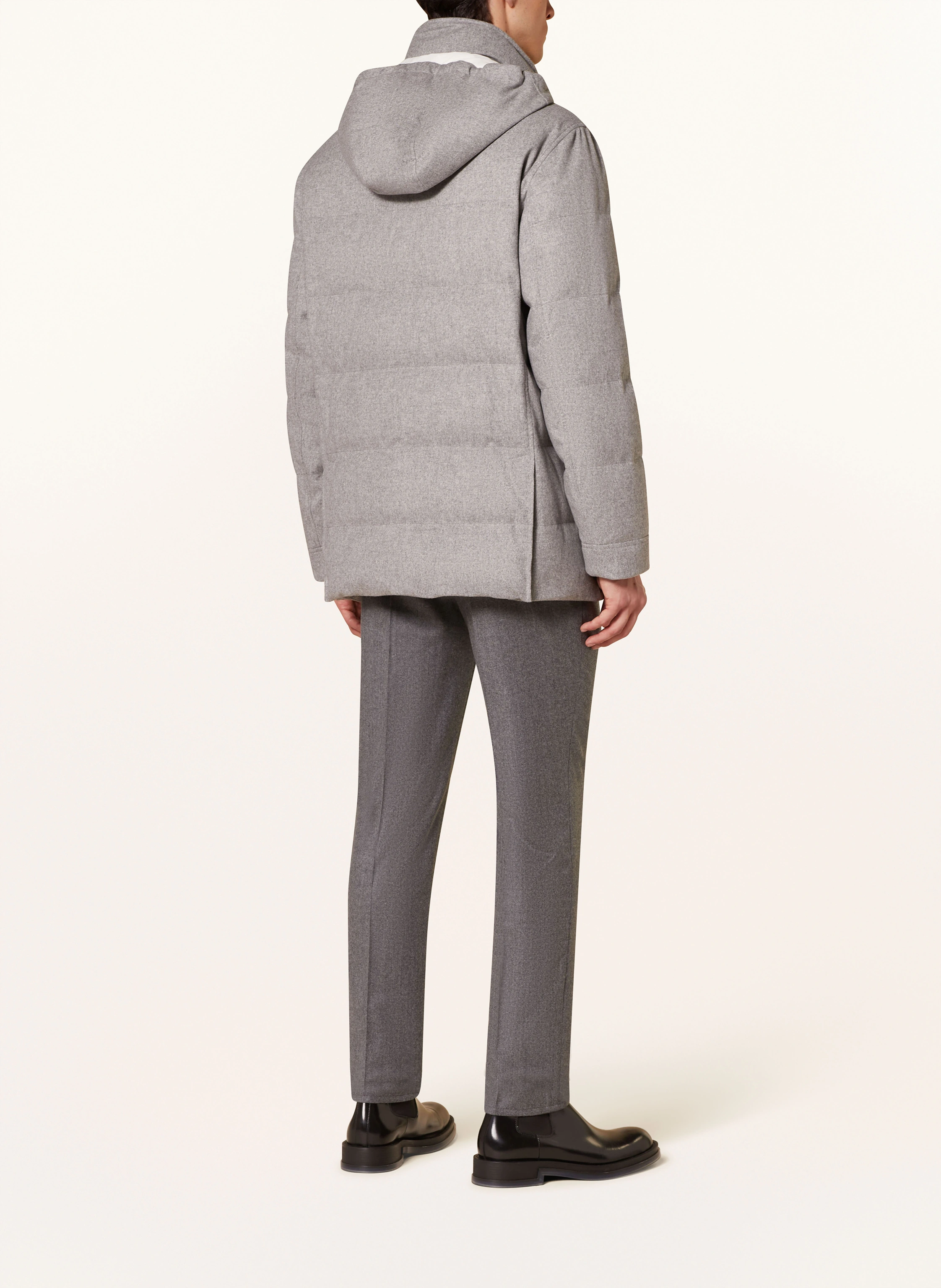 BRUNELLO CUCINELLI Daunenjacke mit abnehmbarer Kapuze