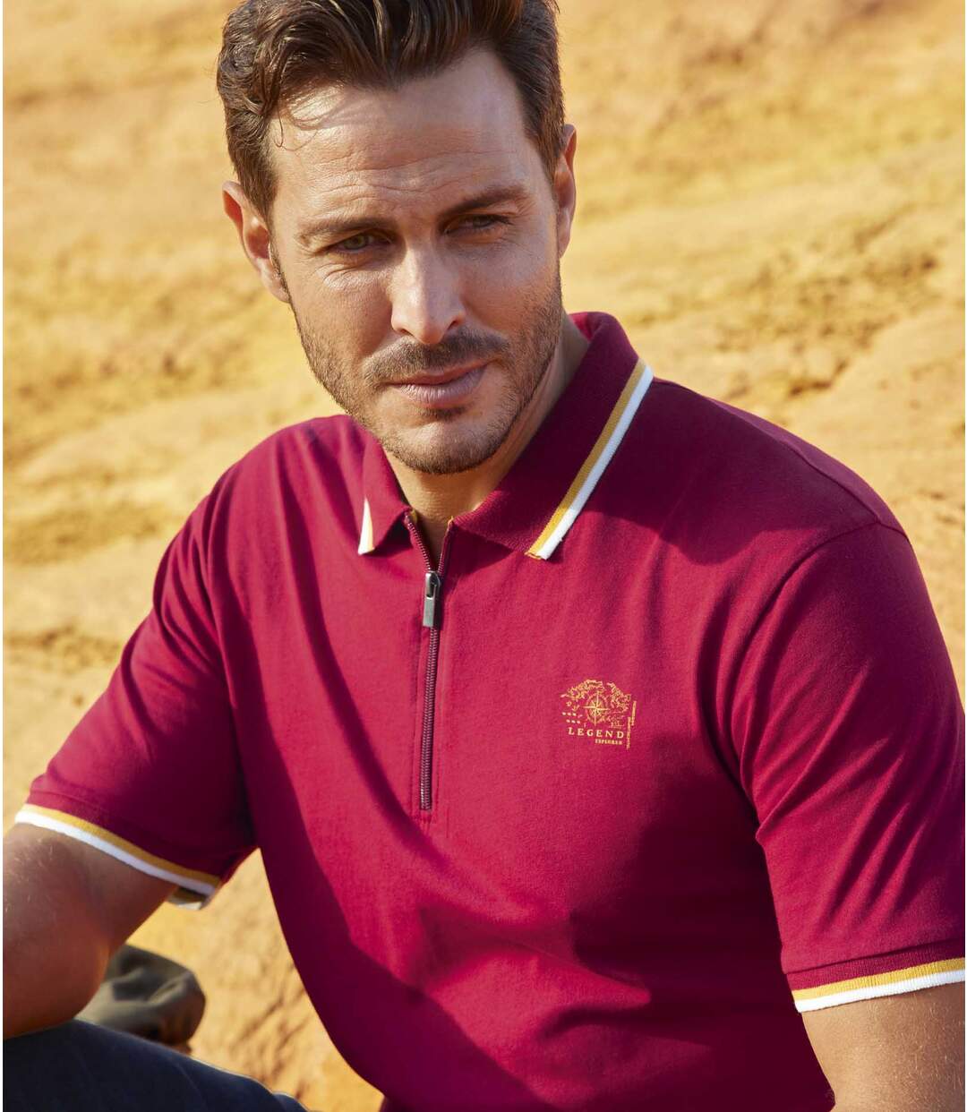 Lot de 2 Polos Col Zippé Explorer