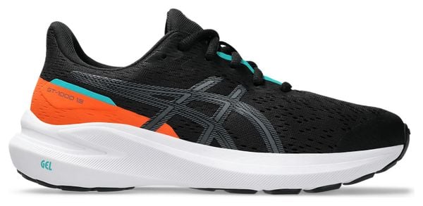 Chaussures Running Asics GT-1000 13 GS Noir/Orange Enfant