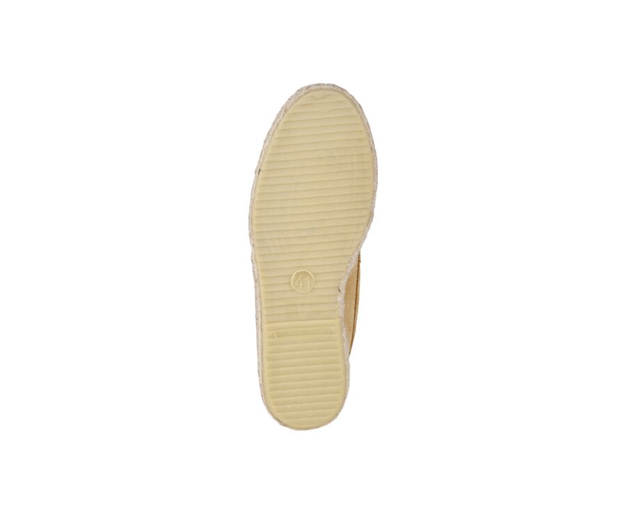 Mocassin homme été en velours Beige Foncé - PANAREA