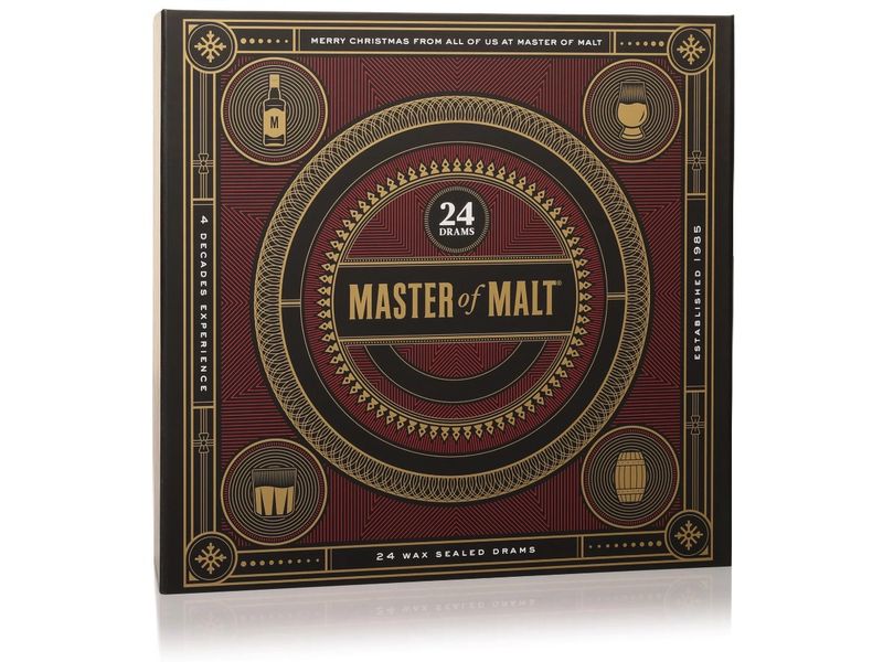 Master of Malt Adventskalender Playing Card 24 x 3 cl Weihnachtlicher Kalender mit Spirituosen