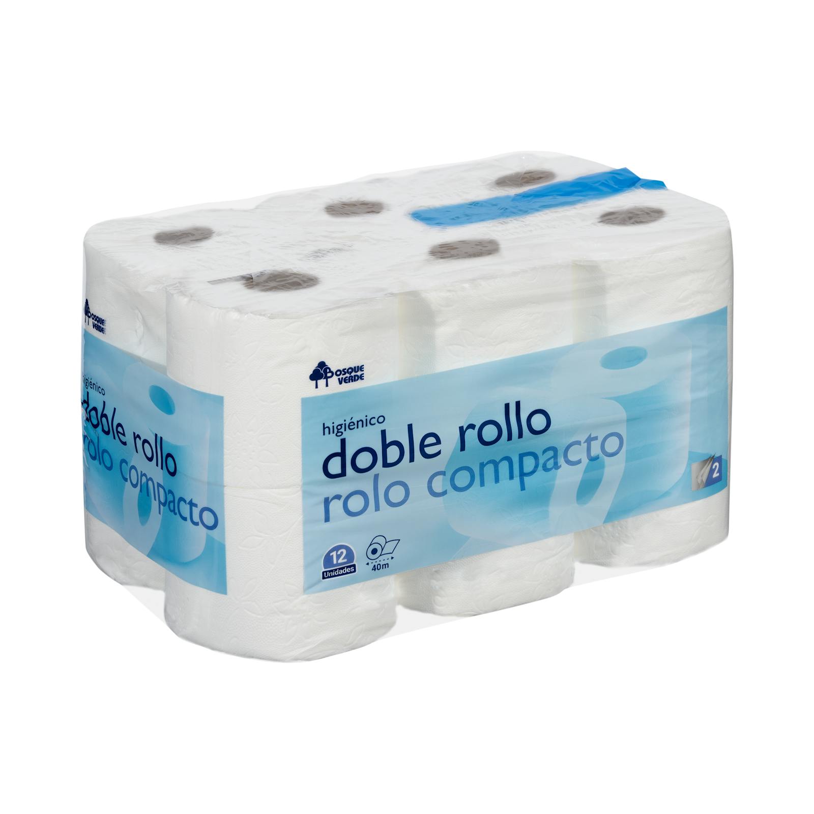Papier toilette double rouleau vert forêt