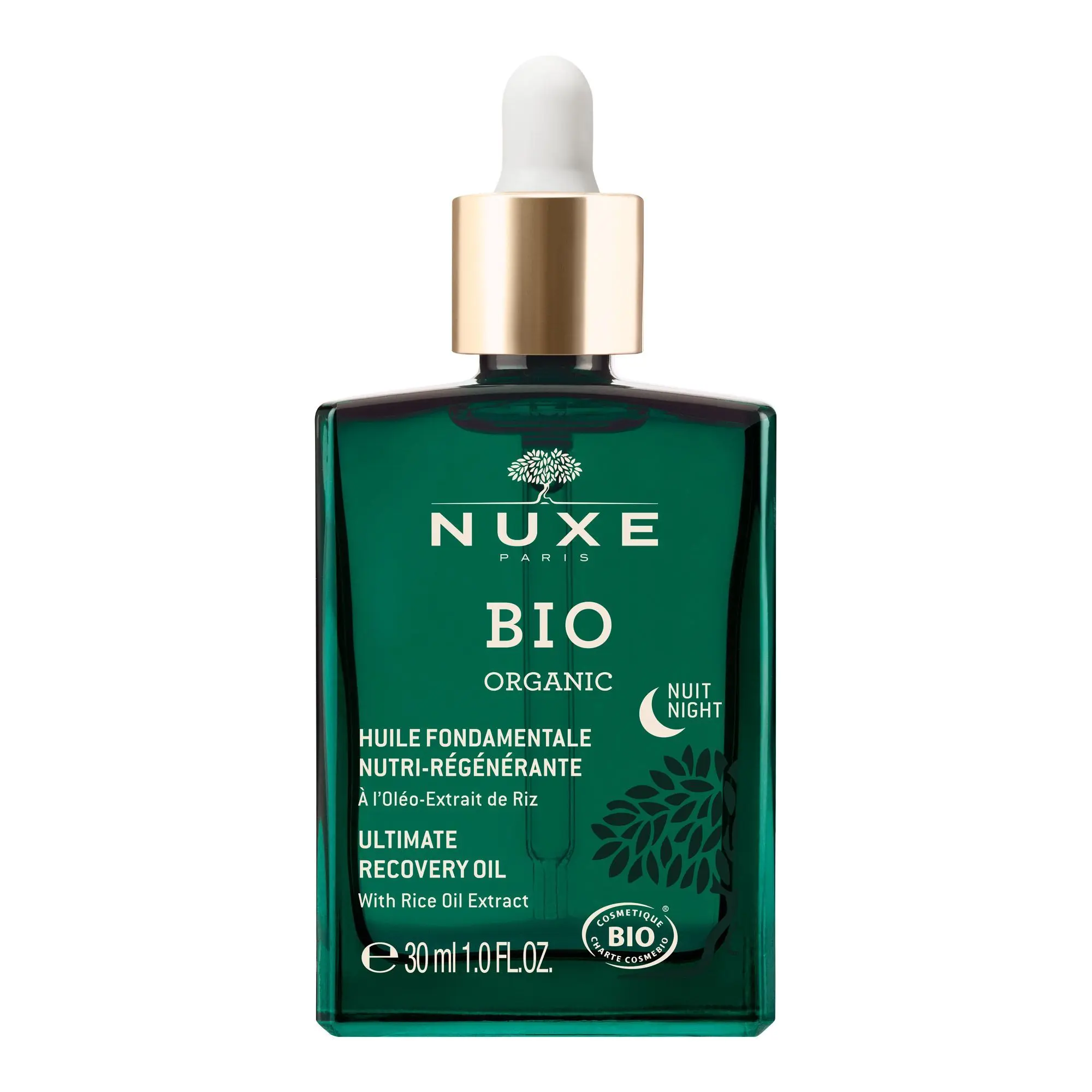 Nuxe - Huile Nuit FondamentaleNutri Régénérante Oléo extrait de Riz 30ml - Soin Visage
