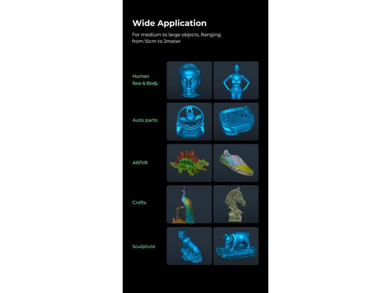 Creality 3D-Scanner CR-Scan Ferret Pro, WiFi Hochpräziser und kompakter 3D-Scanner, der mühelos Objekte mit einer Präzision von 0.1 mm erfasst
