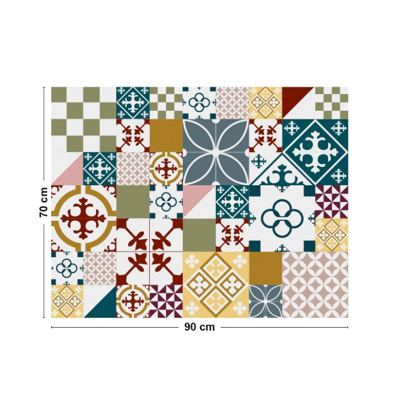 Crédence cuisine Fond de hotte ALU : L 90cm x H 70cm - CIMENT STYLE CO