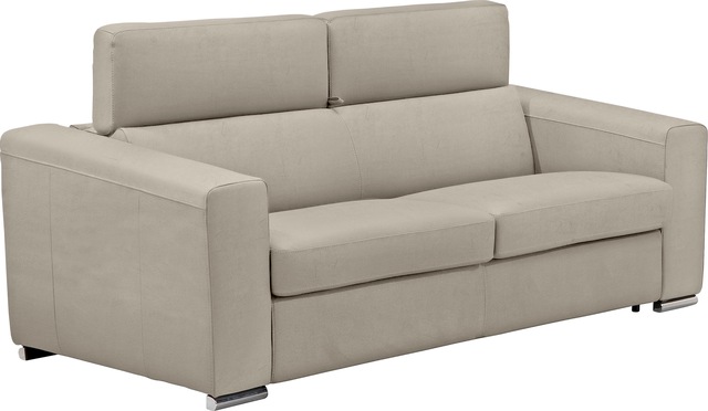 Egoitaliano Schlafsofa »Cabiria, Design und super Sitz- und Liegekomfort« Sofa inkl. Schlaffunktion, Kopfteile verstellbar, mit Metallfüssen