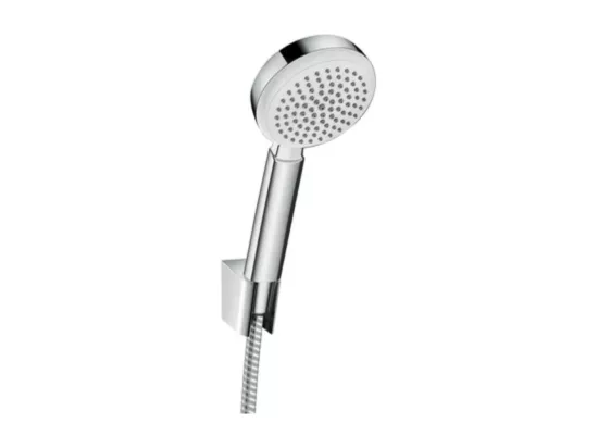 Pommeau de douche HANSGROHE MyClub EcoSmart + flexible + support chromé