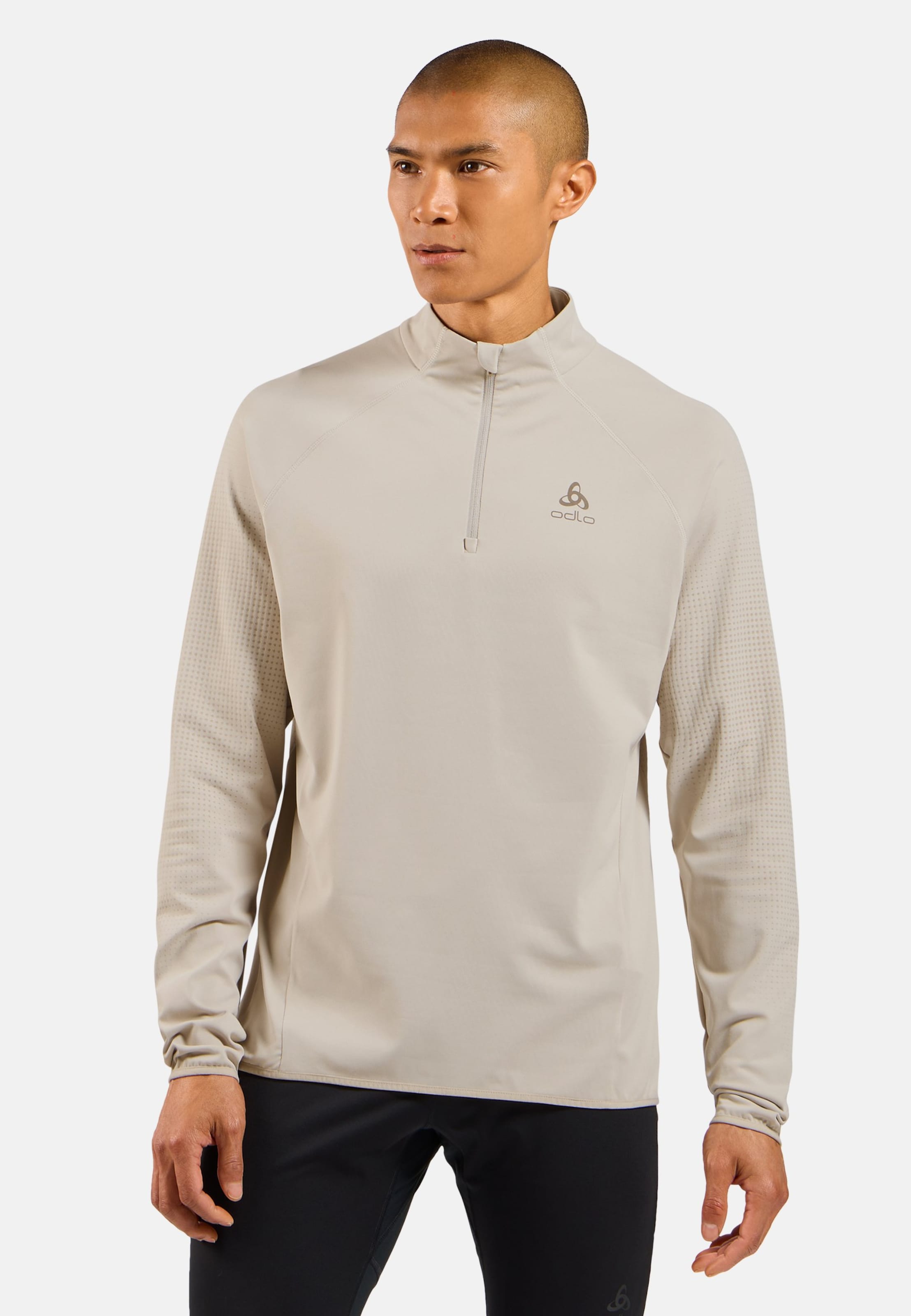 Zeroweight Warm Laufoberteil mit Halbreissverschluss 2.0 in silver cloud