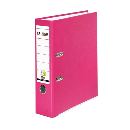 Falken PP-Color Ordner S 80, Rückenbreite 80 mm, pink