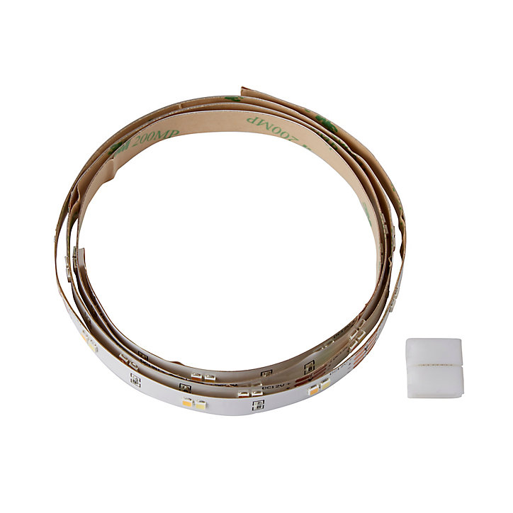 Rallonge ruban lumineux LED Colours Driggs 1m IP20 blanc chaud à blanc froid