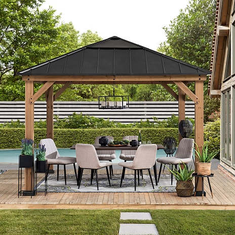 Pavillon Pirin 336 cm x 336 cm - antracit