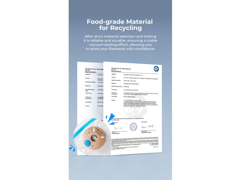 Creality Vakuumierer Pumpe und Set Vakuum-Set einfache und kostengünstige Lösung für die Lagerung Ihrer Druckmaterialien