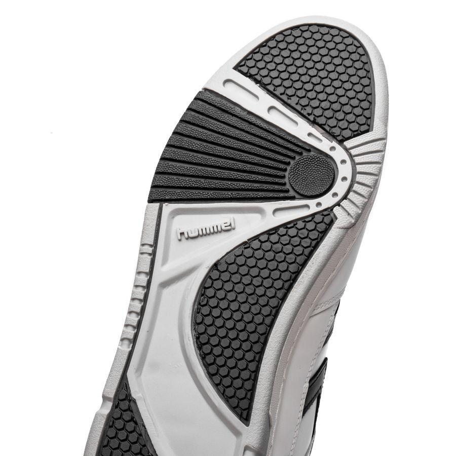 Hummel Chaussures Power Play Cuir - Noir/Blanc/Gris
