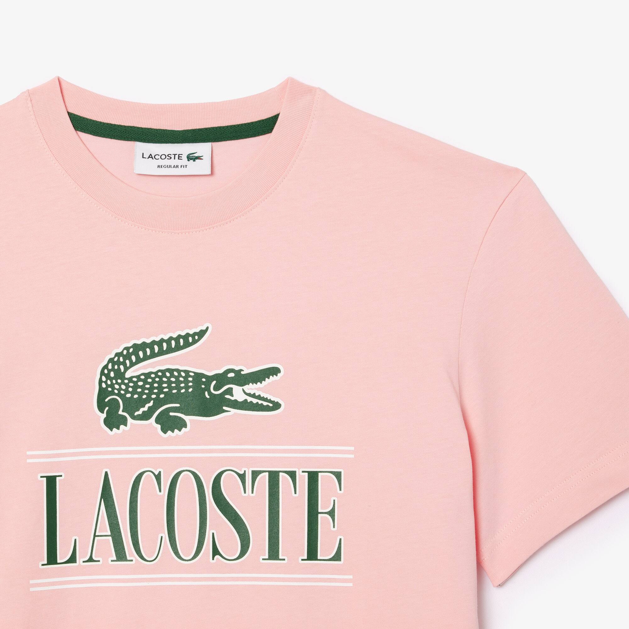 T-Shirt aus Baumwolljersey aus resistenter Baumwolle T-Shirts - Rosa - Lacoste - Unisex
