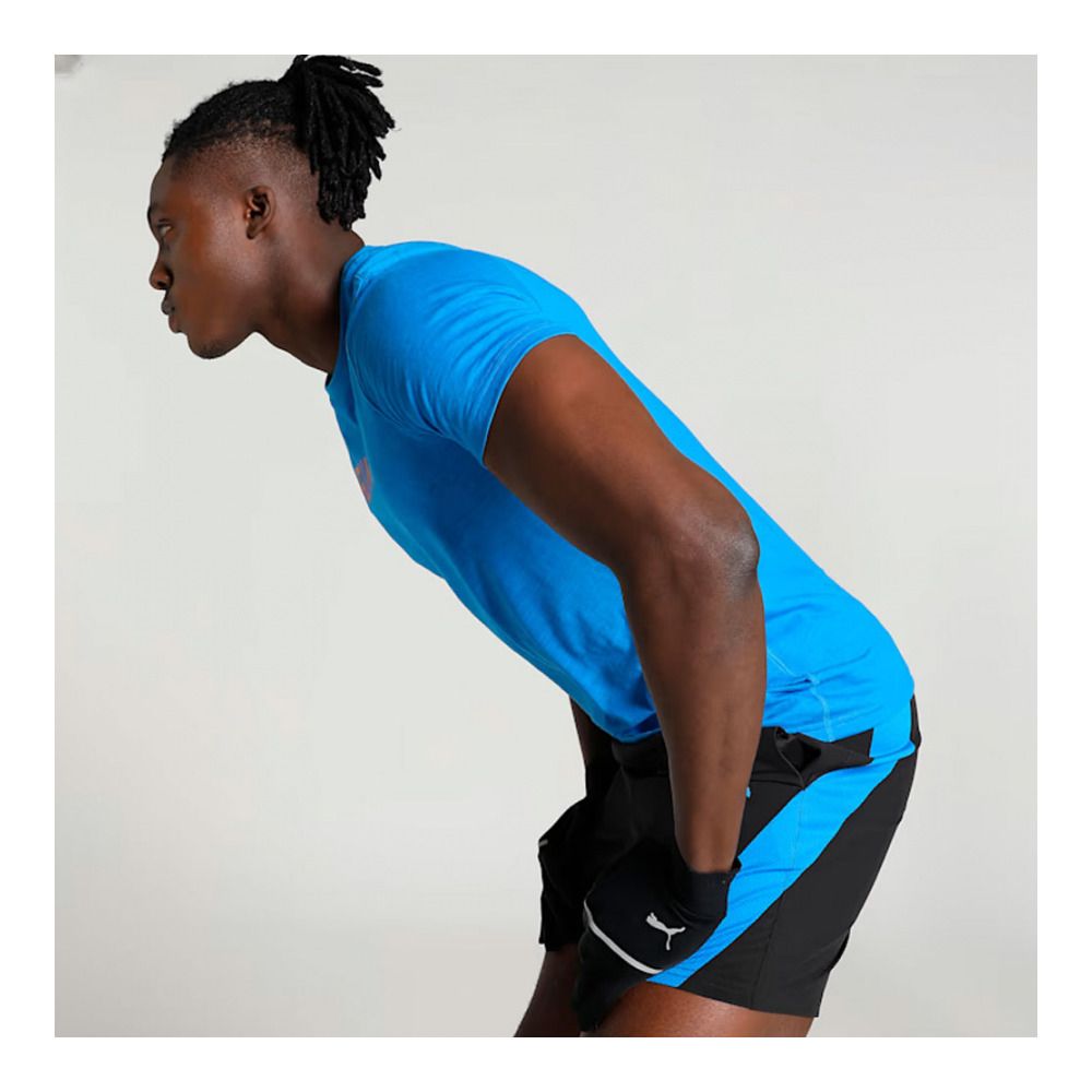 Puma GRAPHIC RUN - Maillot Homme ultra blue