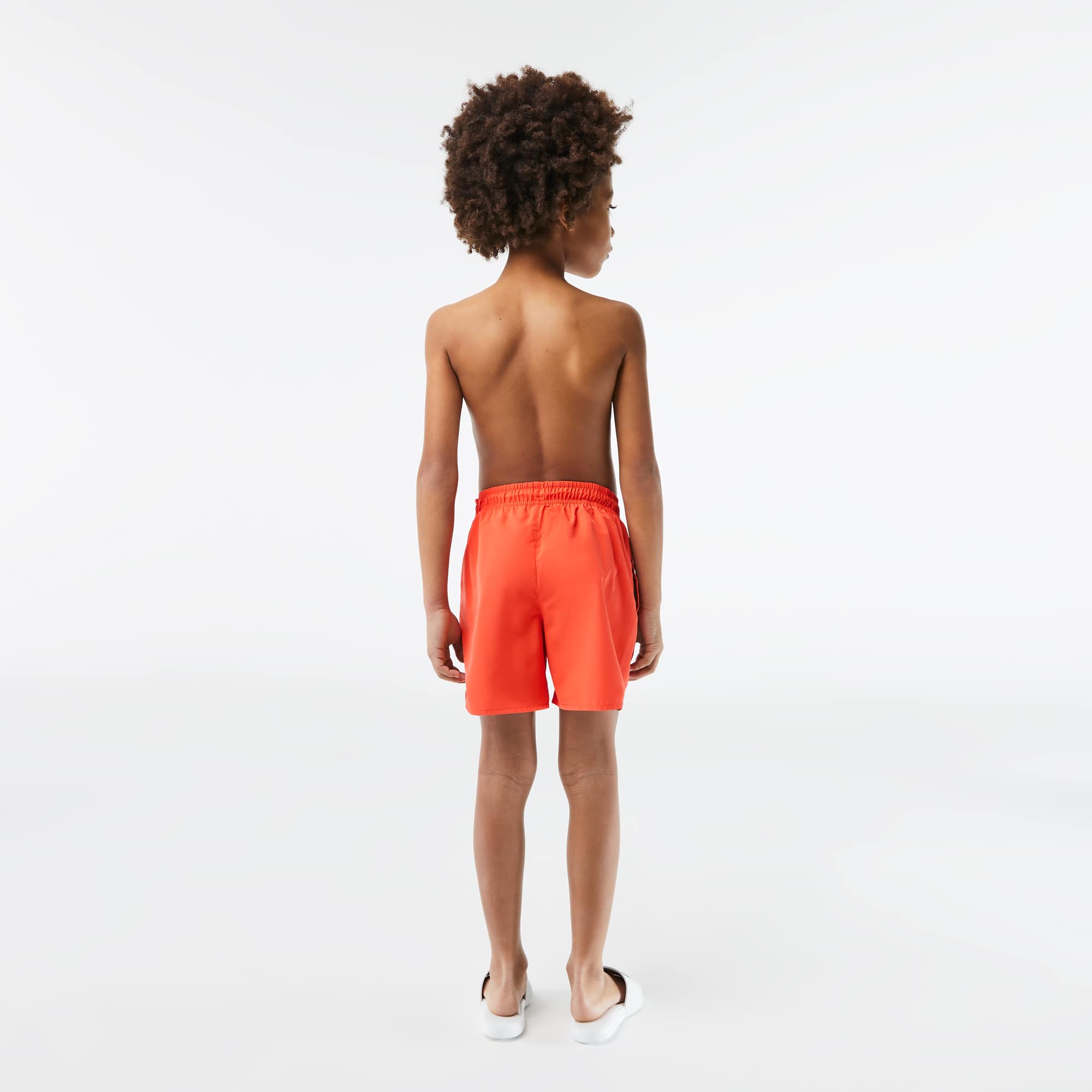 Short de bain Garçon uni à séchage rapide Maillots De Bain - Orange - Lacoste - Garçon
