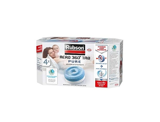 RUBSON - Aéro 360° pure 4 recharges tabs neutres 450 g, recharges ant...