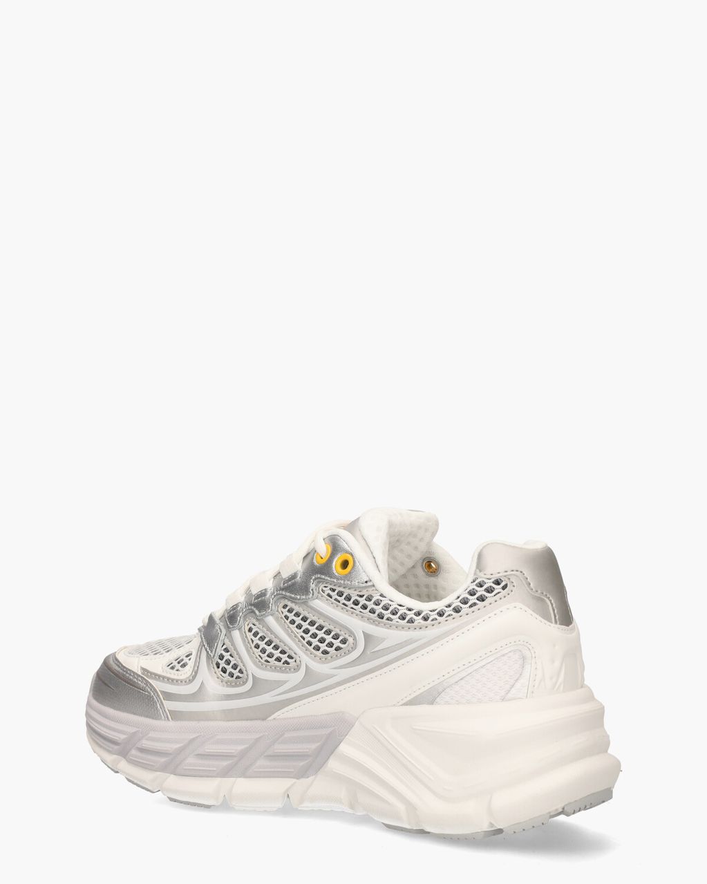 Barracuda Round-One Wit/Zilver Damessneakers