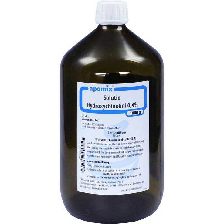 Solutio hydroxychin. 0,4%, 1 l