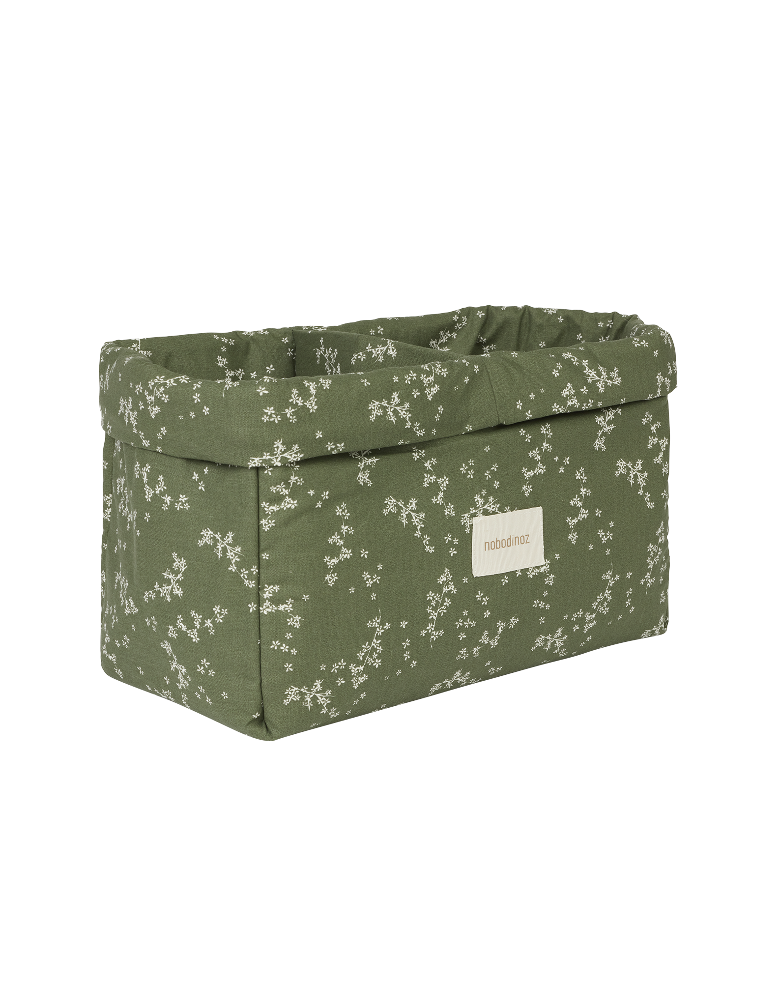 Panier de rangement à deux compartiments stories | Vert