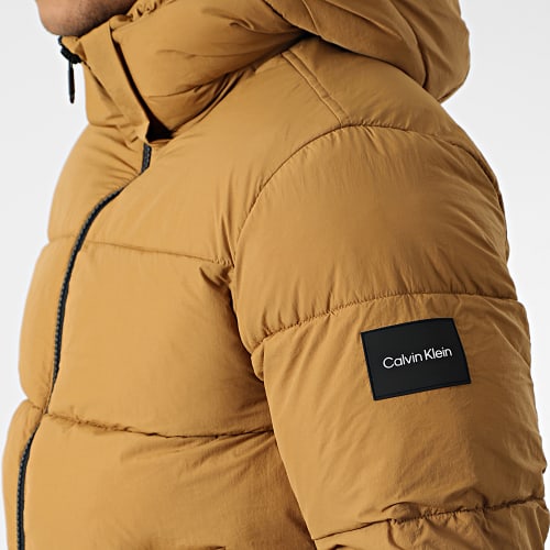 Doudoune Capuche Crinkle Nylon Puffer 0336 Camel