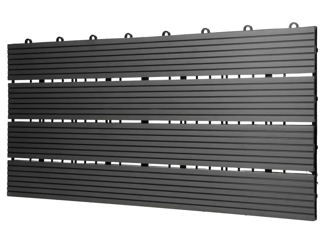 Carreaux terrasse dalles 60x30 cm 1 m² carrelage jardin aspect bois anthracite ECD Germany