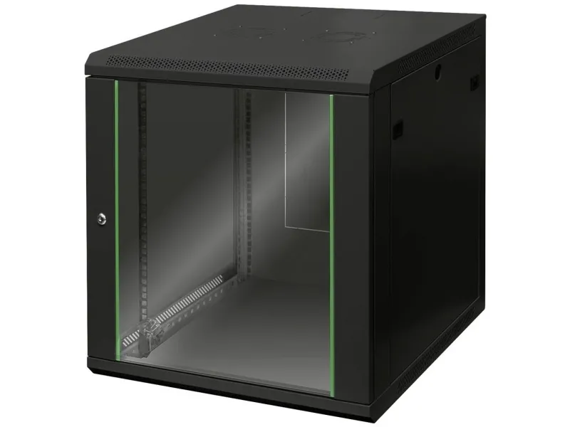 WALL MOUNTING CABINET 600X600MMRACK 12U DYNAMIC 638X600X600MM BLACK