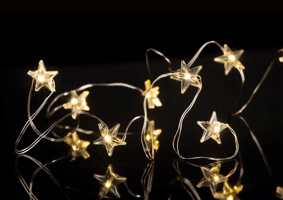 STAR Lichterkette - Silber / B: 500 cm