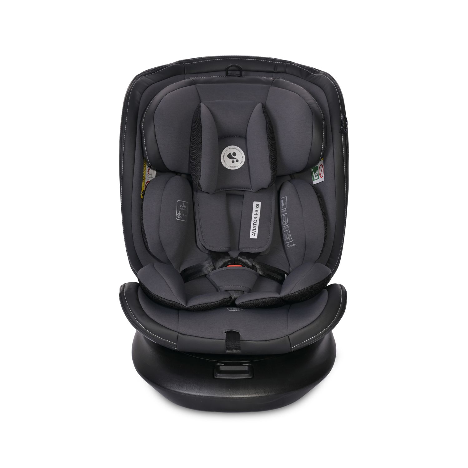 Lorelli Kindersitz i-Size Aviator (40-150cm) 360° drehbar, verstellbar, Isofix grau