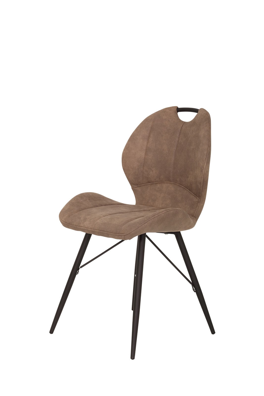 Stuhl Kate Stoff Vintage Anthrazit 50x86x56 cm